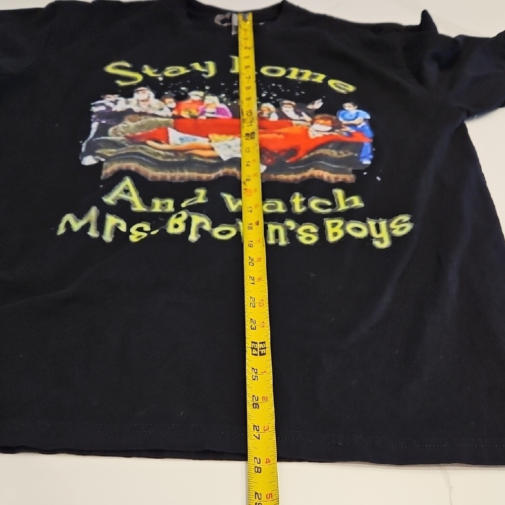 NEXT LEVEL T-Shirt graphic Black Stay Home and Watch mrs. Brown's Boys Men - Picture 8 of 8